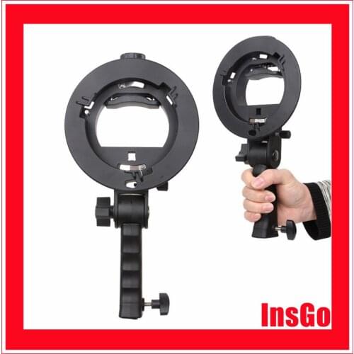 Handheld Grip S-Type Bracket Bowens S Mount Holder for Flash Snoot Softbox Honeycomb Photography Accessories