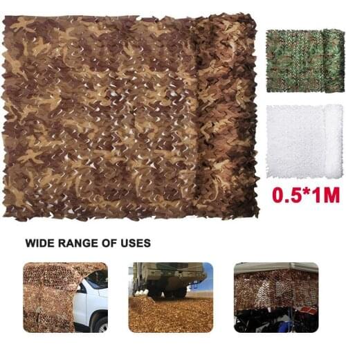 0.5x1m Hunting Military Camouflage Nets Woodland Army training Camo netting Car Covers Tent Shade Camping Sun Shelter