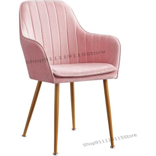 Nordic Fashion Net Red Make-up Chair Light Luxury Leisure Back Dressing Stool Simple Modern Dining Room Desk And Chair