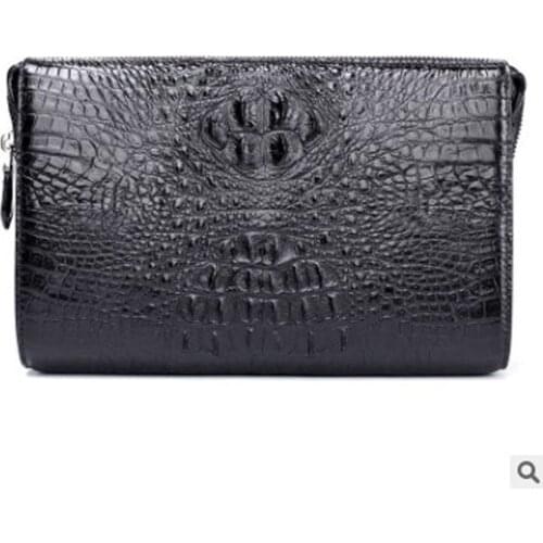 Hujingsha Thai crocodile leather bags leather bags mens leisure business mens hand bags men clutch bag