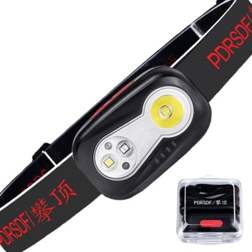 Led sensor headlight glare charging special ultra bright trumpet fishing head mounted Yediao