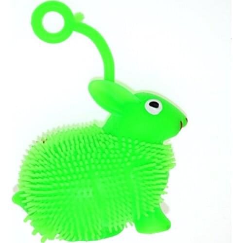 Costume Leds 12pcs/lot Glowing Rabbit Bouncy Ball Batteries Built Safe Eco-friendly Led Toys Birthday Party Supplies Kid Gift