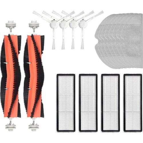TOP!-18PCS Set For Dreame Bot L10 Pro Robotic Vacuum Cleaner Parts Kits Main Side Brush Filters Mop Rag