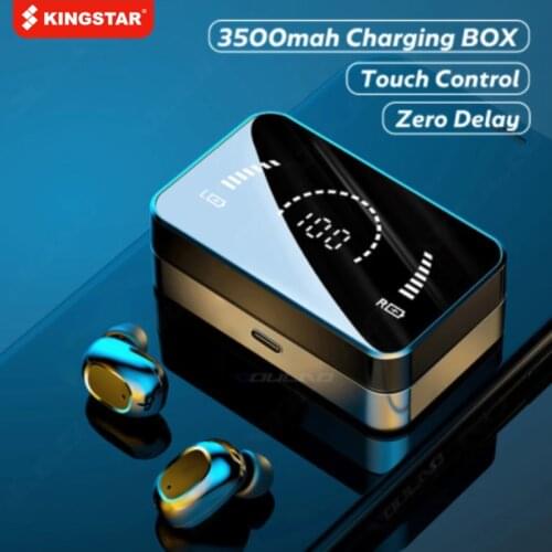KINGSTAR TWS 5.0 Earphones Stereo Sports Waterproof Bluetooth-Compatible Wireless Headphone 3500mAh Charging Box Earbud With Mic