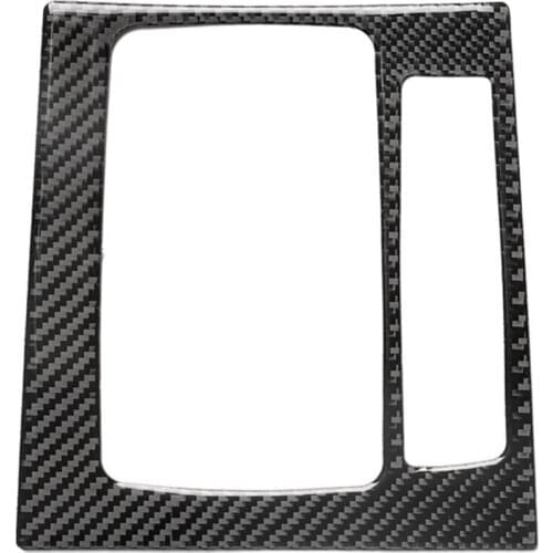 Carbon Fiber Right Car Gear Shift Panel Sticker Tape Decor for Mazda 3 Axela Car Interior Accessories