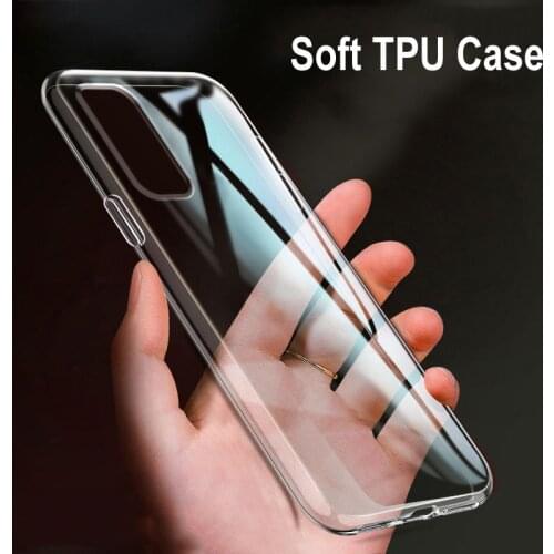 For OPPO A55 A93 5G A92 S A15 A12 A73 A53 A32 A31 2020 A11K A52 A72 Soft TPU Ultra-thin Transparent Phone Case Back Cover