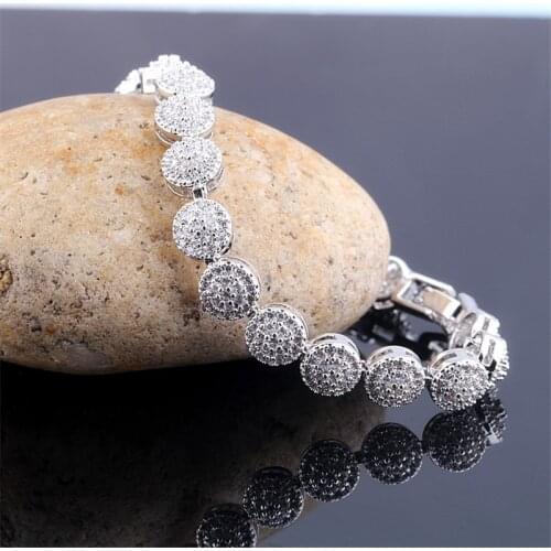 Jewelry 2021 Trend Copper Alloy Luxury Bracelet For Women Japanese Korean Set 3A Zircon Gift To Girlfriend Fashion Braceles