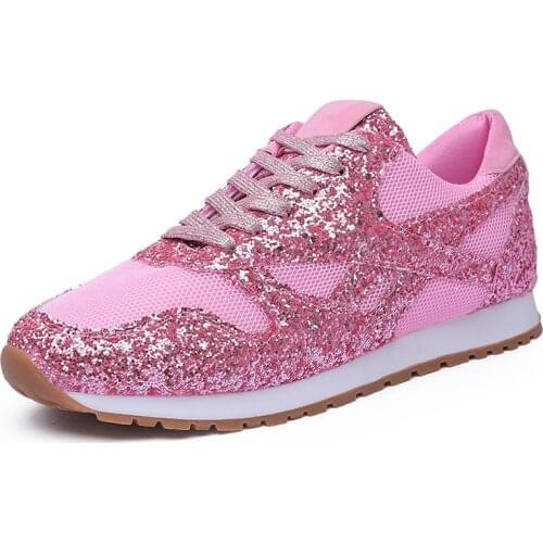 2021 new Women flat Sneakers Vulcanize Shoes Sequins Shake Shoes Fashion Girls Sport Shoes Woman Sneakers Shoes Woman Footwear