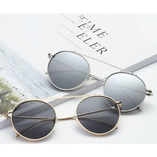 Round Classic Sunglasses Ladies Retro Fashion Glasses Driving Outdoor Play UV400 Sun Glasses