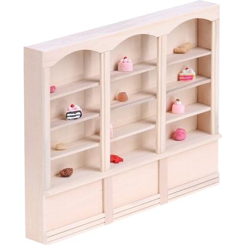 1/12 Dollhouse Miniature Bookcase Display Shelf Modern Style White And Red Color Available