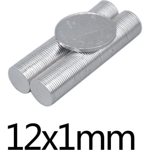100/300/500pcs 12x1mm Thin Circular Powerful Magnets Neodymium Disc Magnet 12x1mm Permanent NdFeB Magnets 12*1mm small magnet