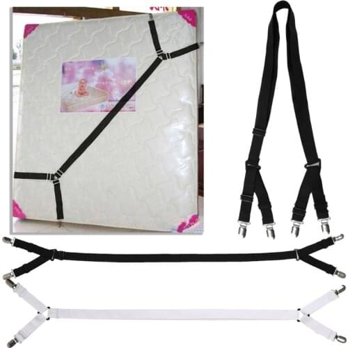 2021 New 2pcs Bed Sheet Mattress Holder Fastener Grippers Clips Suspender Straps Home