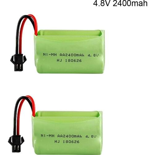 4.8V 2400mAh NIMH Battery SM Plug for RC toys car electric lighting security facilities 4*AA NI-MH battery RC TOYS battery group