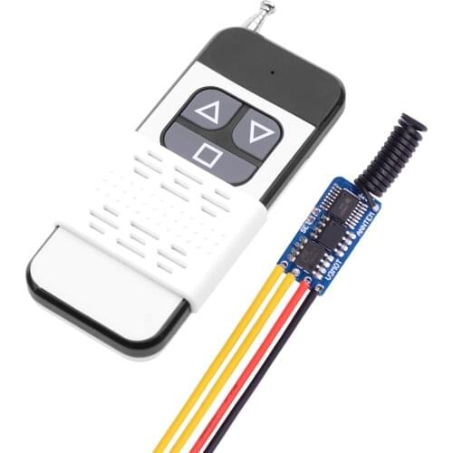 Up Down Stop Mini Motor Remote Switch DC 3.3V 3.7V 4.2V 5V 6V 9V 12V Motor Forwards Reverse Wireless Switches Controller 50pcs