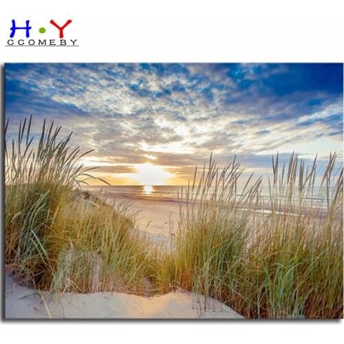 Diamond Painting New Cross Stitch Scenery Full Diy 5D Square Round Drill Diamond Embroidery Sea beach mosaic decor