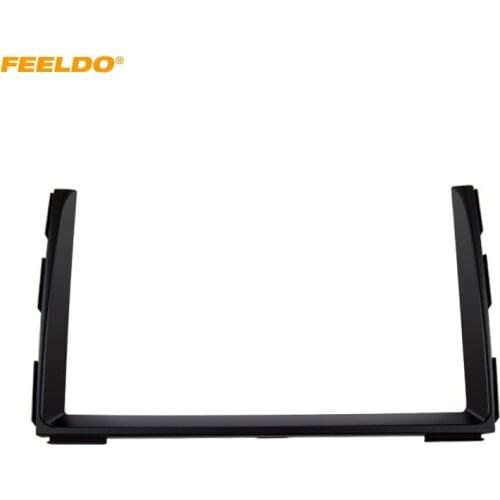 FEELDO Car Double Din Radio Fascia DVD Decorative Frame for KIA CEED 2010-2012 Dash Mount Panel Frame Trim Kit #HQ5186
