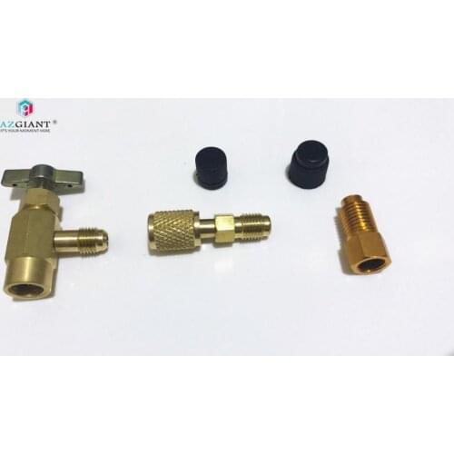 R1234YF A/C Automotive Air Conditioning Refrigerant Bottle Opener Fluorine Conversion Joint TT12LH14