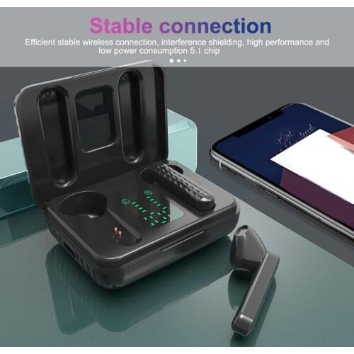 Q8 Bluetooth Earphone TWS35 5.1 Sports Wireless Mini Headset with Charging Box Good Sound Quality Handsfree No Delay Headphone