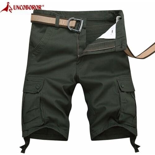 2021 Summer Cargo Shorts Men Casual Cotton Loose Baggy Multi Pocket Military Zipper Shorts Plus Size 44 Breeches Tactical Shorts