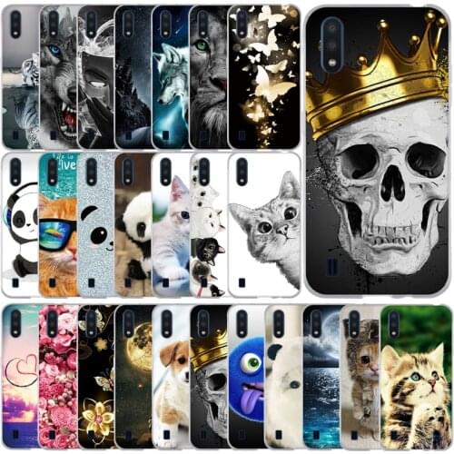 Case for Samsung Galaxy A01 Case Cover Soft Silicone Phone Coque for Samsung Galaxy A01 A 01 A015 SM-A015F A015F Cartoon Shells