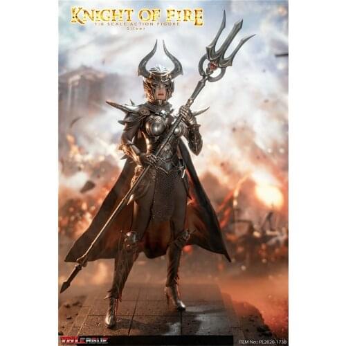TBLeague 1/6th Long Spear Plastic Material PL2020-173B Knight Of Fire Silver Version For Mostly 12 inch Women Doll Accessories
