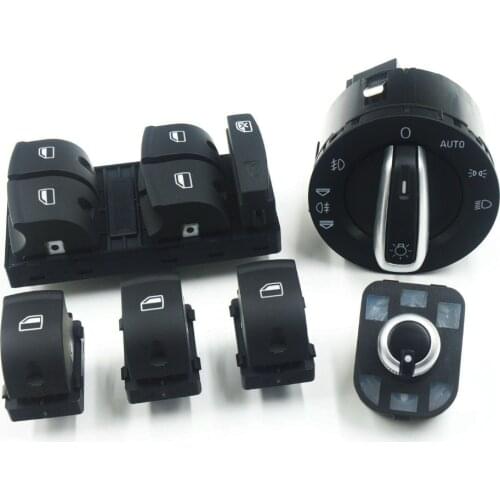 Window Headlight Mirror Switch Button For AUDI A6 S6 C6 RS6 A6 Allroad Quattro Q7 4F0959851 4F1941431E 4F0959565 4F1 959 855