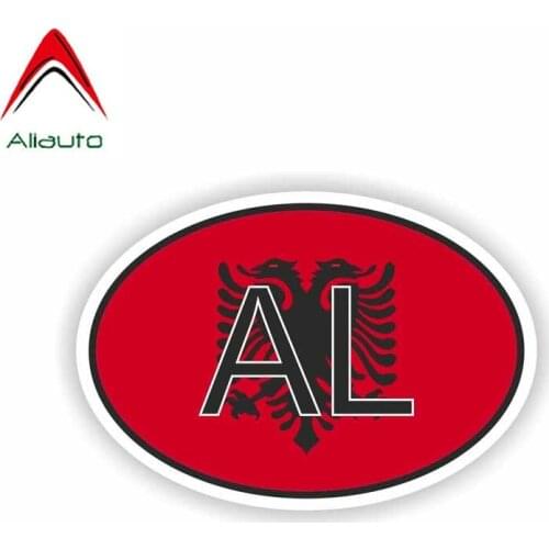 Aliauto Creative Albania Car Sticker Country Code Funny Waterproof Reflective Decal Decoration Accessories Vinyl,10cm*7cm