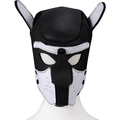 Bdsm Mask Bondage Cosplay Puppy Dog Head Sex Toys For Women Men Adult Games Fetish Slave Headgear Erotic SM Tools For Couple