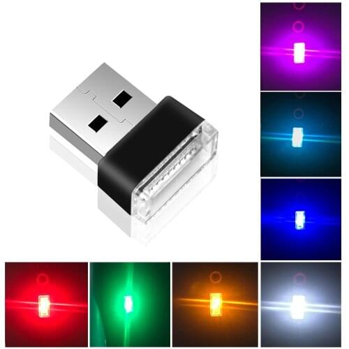 Mini LED Car Light Auto Interior USB Atmosphere Light Plug and Play Decor Lamp Emergency Lighting PC Auto Products