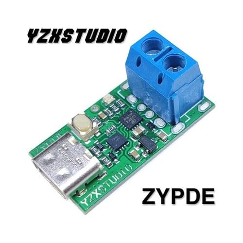 New ZYPDE USB-C PD2.0 3.0-to-DC Tricking Quick Charge Trigger Polling Detector Notebook Power Supply to Type-C