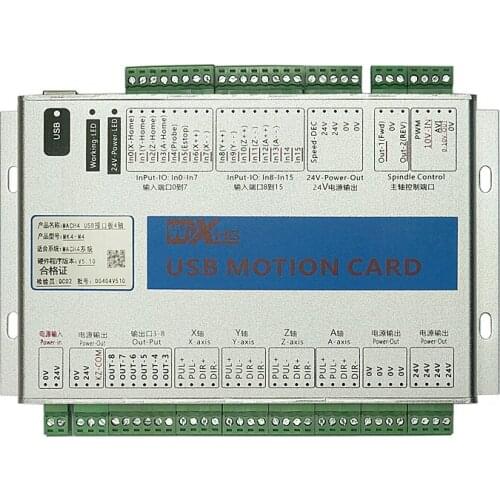 Original XHC MK4 4axis CNC Mach4 USB Motion Control Card Breakout Board 2MHz free shipping