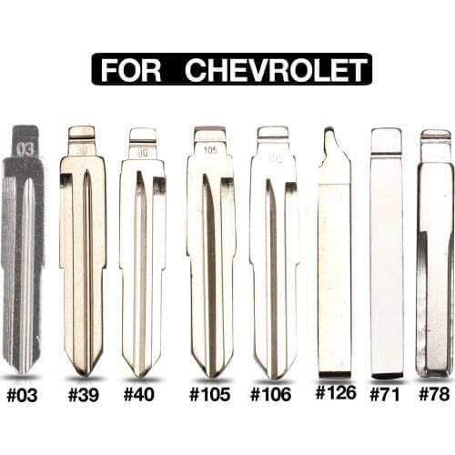 Kutery 10PCS Flip Remote Car Key Blade For Opel Chevrolet Cruze HU43 HU100 #03 #39 #40 #71 #78 #105 #106 #126 #305 Uncut Blank