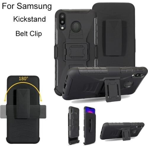 Rugged Steel Tough With Belt Clip Shockproof Hard Case For Samsung Galaxy A30 A20 A10 M20 M10S M10 A8S A9 Pro S10E Case Cover