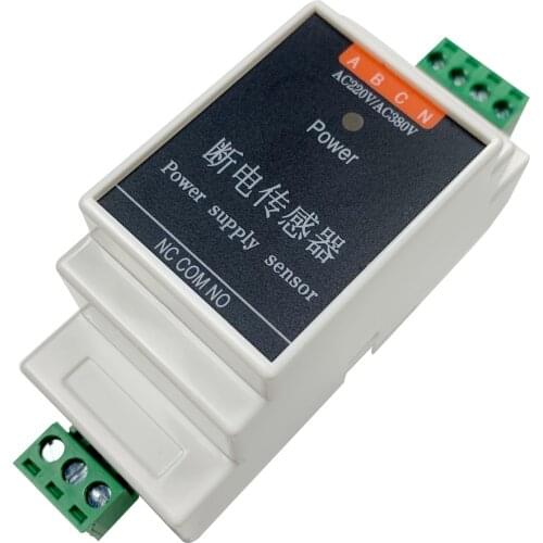 Wired Power Failure Alarm sensor Dry Node Contactor detector AC 220v/380v three-phase for smart home automation