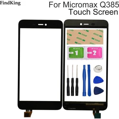 Touch Screen Panel For Micromax Canvas Spark 3 Q385 Touch Screen Digitizer Touch Panel Lens Glass Tools Adhesive
