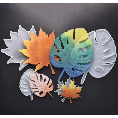 Maple Leaf Turtle Leaf Silicone Casting Molds For DIY Resin Jewelry Tray Coaster Tabletop Decoration Uv Epxoy Art Craft Making