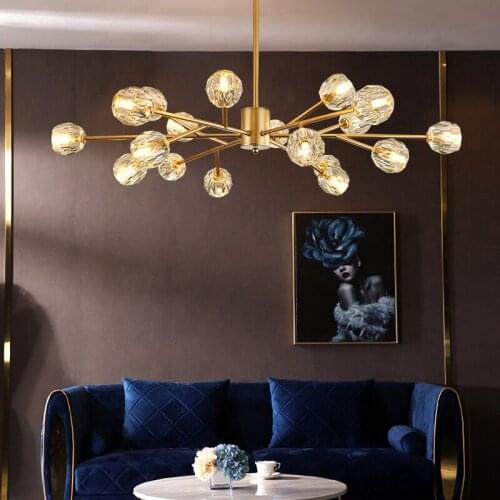 Modern G9 Bulbs Crystal Chandelier For Dining Room Bedroom Kitchen Foyer Living Room Hotel Restaurant Coffee Hall Indoor Lights