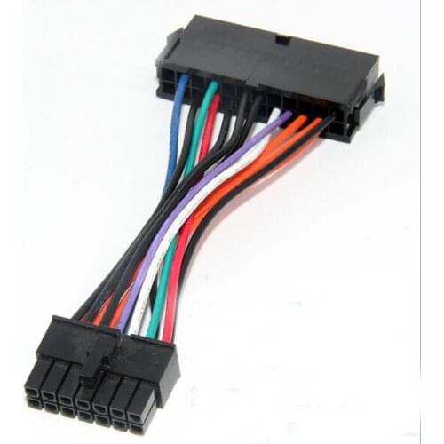 100pcs 24P to 14P Power Supply Cable For Lenovo 24Pin to 14pin Power Supply ATX Cable Cord For Lenovo Q77 B75 A75 Q75 TS140/440