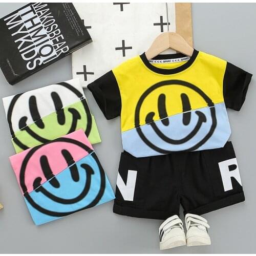 Boys Clothing Sets Summer Baby Boys Clothes Suit Cartoon T-Shirt +Shorts 2pcs Clothes Toddler Costume Kids Casual Tracksuits