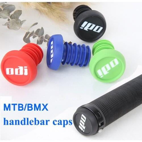 ODI 2pc Bar End Plugs MTB Bicycle Grip End Plugs Anti-slip Firm Handle Bar Caps Lightweight for BMX DH FR Balance Bike Handlebar