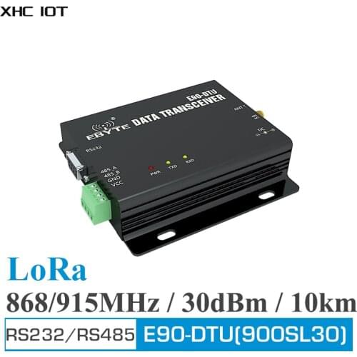 868MHz 915MHz LoRa Relay RS232 RS485 1W Long Range Modbus Transceiver and ReceiverE90-DTU(900SL30) RSSI Wireless RF Transceiver