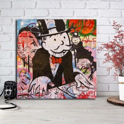 Alec Monopolyingly Wallpapers Canvas Painting Print Bedroom Home Decor Modern Wall Art Oil Poster Picture Artwork