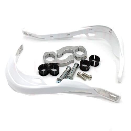 White Motorcycle Fat Bar 1 1/8'' 7/8'' 1'' Hand Guards For Honda CR125R CR500R CRF50F XL250 XR200R Kawasaki KX250 80 85