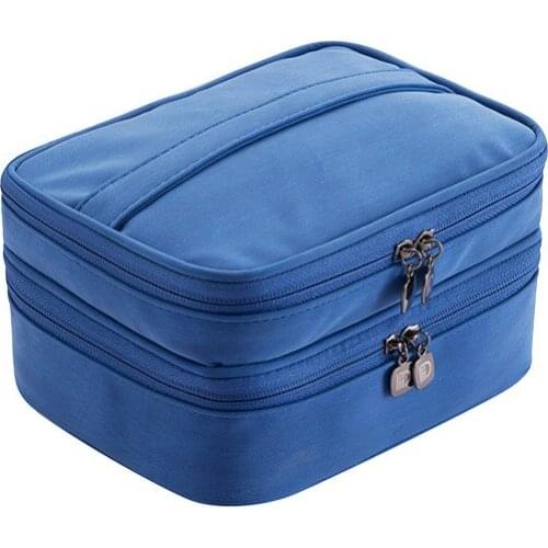 PU Leather Travel Electronic Accessories Bag Dual Digital Organizer for Hard Disk Power Bank Cables Wires Charge USB