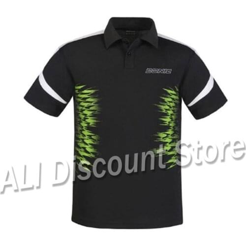 2018 DONIC TABLE TENNIS Jerseys T-Shirts 100% Cotton Breathable racket Sports T Shirt quick dry short sleeve shirt