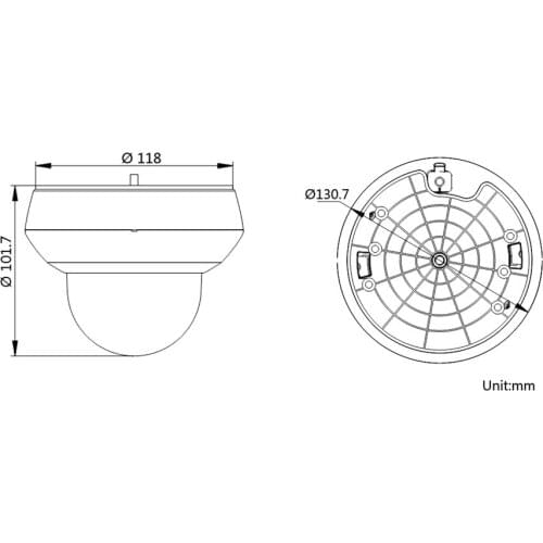 HITOSINO Hik 4MP 4X Optical Zoom IK10 IP67 Network Audio MIC DS-2DE2A404W-DE Outdoor IR POE MiNi Darkfighter IP PTZ CCTV Camera