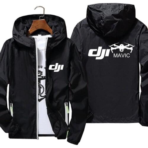 Mens Women DJI Mavic Ultra Light Hooded Jacket Thin Windbreaker Reflective Skin Coat Sunscreen Sports Pilot Casual Jackets S-7XL