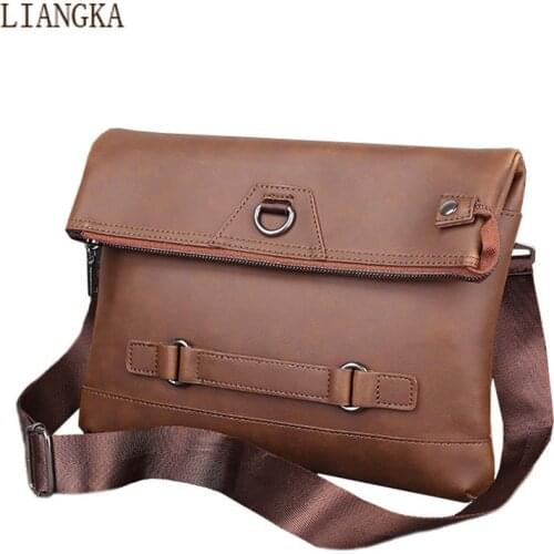 2021 Fashion Clutch Bag High Quality PU Leather Mens Bags Men Casual Crossbody Shoulder Bags Man Fashion Travel Bag