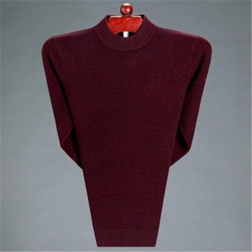 Men Winter Wine Red Turtleneck Sweater Mens Oversized Knitted Sweaters 3xl 4xl Long Sleeve Khaki Pullover Boys Knit Top Knitwear