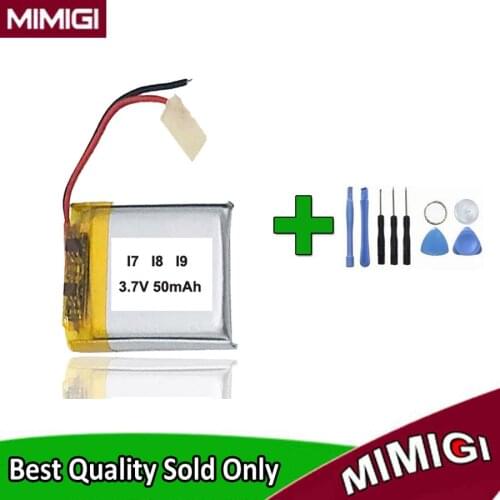 Toolsets + 3.7V 50mAh 501012 051012 Battery For I7 I8 I9 Bluetooth Earphone headset mp3 mp4 Batterie Accumulator AKKU